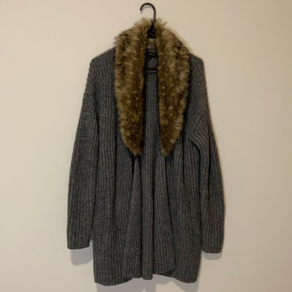 Ann Taylor Faux Collar Sweater Coat - Picture 8 of 12